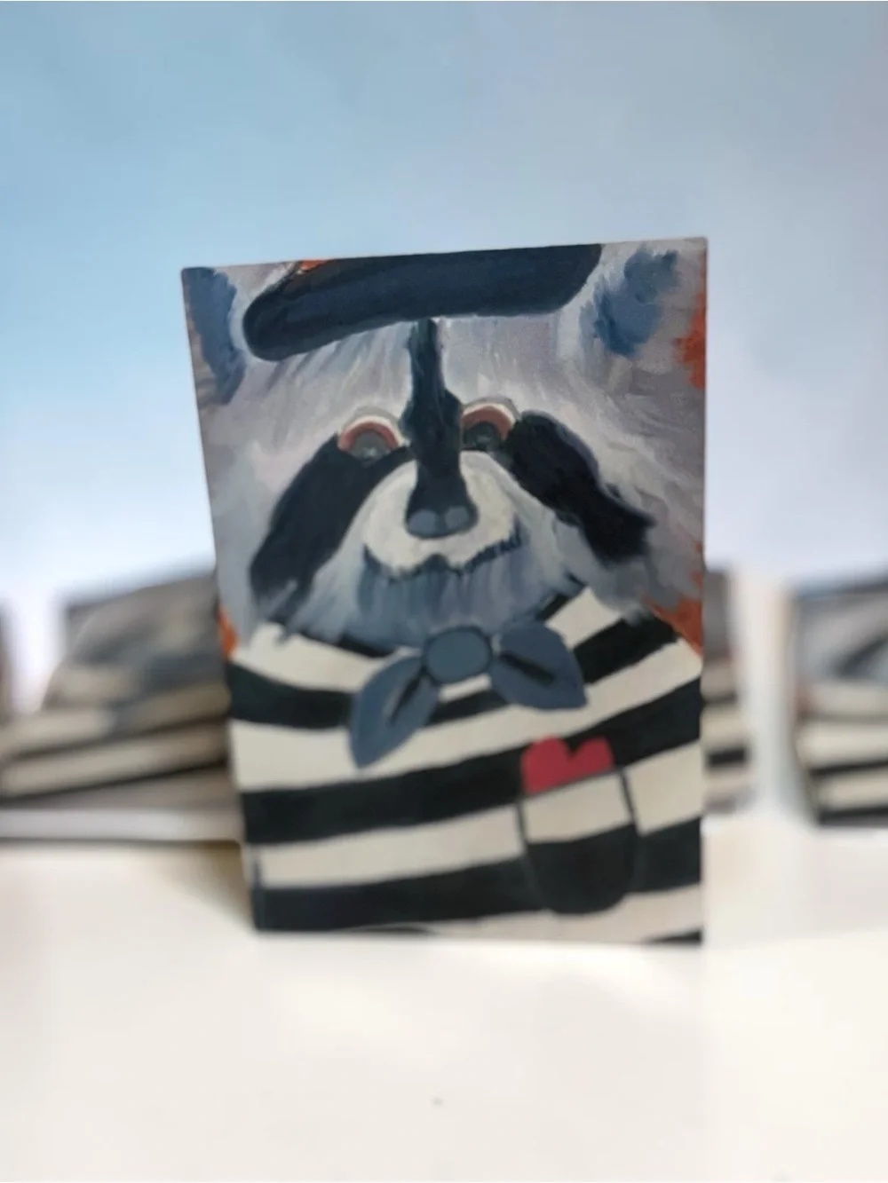 Pocket Full of Mischief Raccoon Greeting Cards Set of 5 | Briefcase Artist